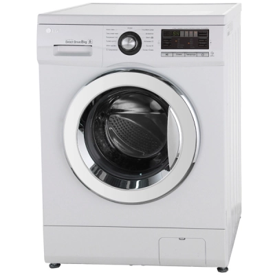 Стиральная машина LG F1096TD3 85x60x55см Класс: A++ загр.фронтальная макс.:8кг белый, 1000 об/мин, барабан чёрный, дисплей