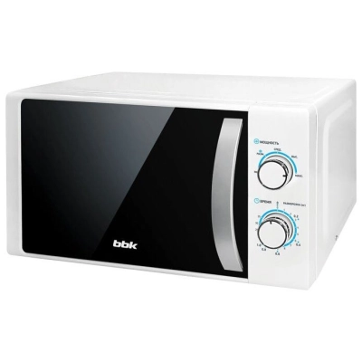 Микроволновая Печь BBK 20MWS-711M/WS белый/серебро 20 литров, механическое управление, 700 Вт