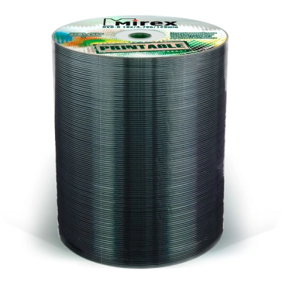 Диск DVD-R Mirex 4.7 Gb, 16x, Shrink (100), Ink Printable