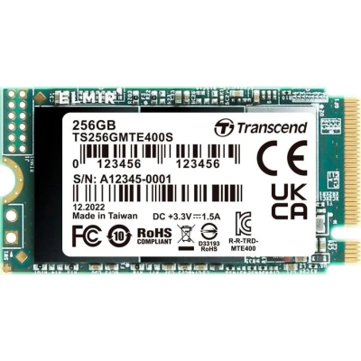 SSD Transcend MTE400S (TS256GMTE400S) 256GB, 3D TLC Nand, M.2 2242 , PCI-E 4x R/​W - 2000/​1000 MB/​s