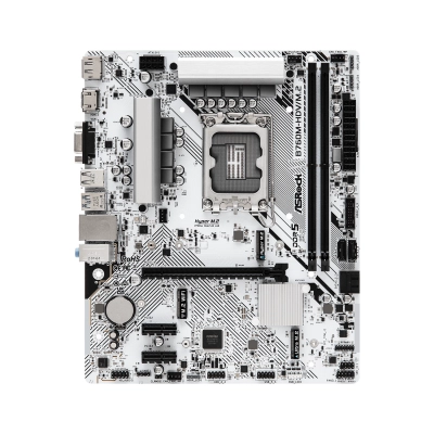 MB s1700 ASRock B760M-HDV/M.2, Intel®B760, 2xDDR5-4800, D-SUB+HDMI+DP, 1xPCI-Ex16, 2xPCI-Ex1, 4xSATA3(RAID 0/1/5/10), 2xM.2, 8 Ch Audio, 1x2.5GLan, (2+4)xUSB2.0, (3+2)xUSB3.2, (1+0)xUSB3.2 Type-C™, 1xPS/2 mATX, RTL