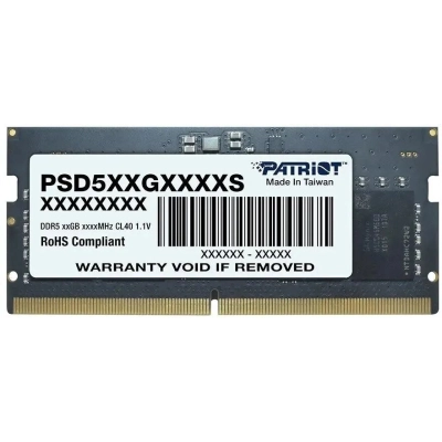 ОЗУ Patriot Signature Line PSD532G56002S DDR5 32GB 5600MHz SO-DIMM Single 1*32GB CL46 46-46-46-90 1.1V