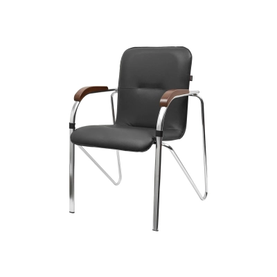 Стул офисный Gigant GCH-04 черный кожзам (СН)