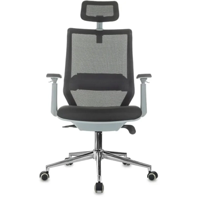 Кресло эргономичное Бюрократ MC-G612N-H черный Elastic-102 Neo Black сетка/​ткань с подголов. крестов. металл хром