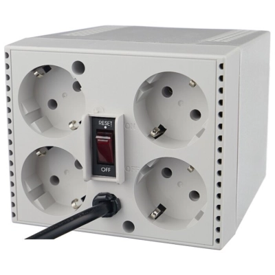 Стабилизатор напряжения Powercom TCA-1200 (4 EURO) белый
