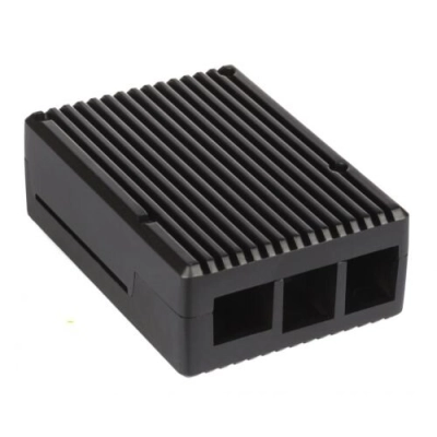 Корпус Qumo (RS017) Aluminum Case, Raspberry Pi 4B, black