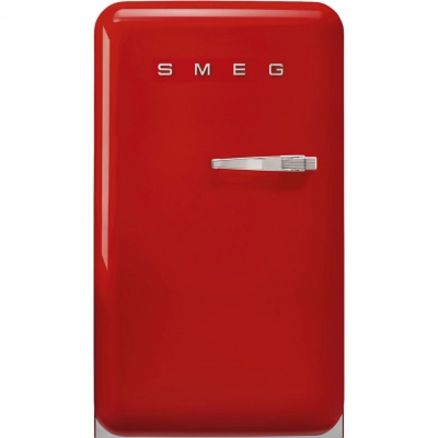 Холодильник SMEG FAB10LRD6 отдельностоящий, стиль 50-х, однокамерный, внутренняя морозильная камера, объем 122л, стандартный компрессор, энергоэффект