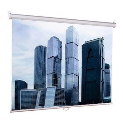 [LEP-100102] Настенный экран Lumien Eco Picture 180х180 см Matte White восьмигранный корпус, возможность потолочн./​на-стенного крепления, уровень в комплекте, 1:1 (треугольная упаковка)