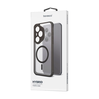 Чехол Matte Hybrid Case для Xiaomi Redmi Note 17 4G/5G c MagSafe черный