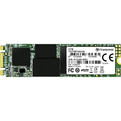 SSD 2TB Transcend MTS830 (TS2TMTS830S), M.2 2280, SATA, 3D TLC, with DRAM