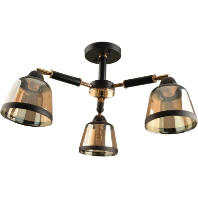 Люстра HIPER Lokko H199-3, 3х60Вт, черный