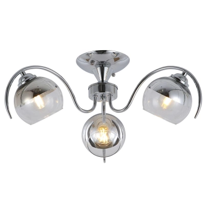 Люстра HIPER H217-3, 3х60Вт, хром/прозрачный