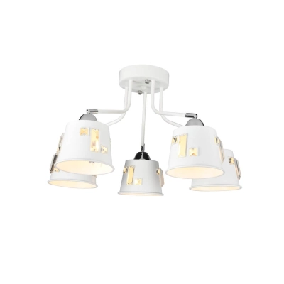 Люстра HIPER Grums H188-5, 5х60Вт, белый