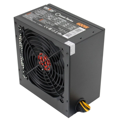Блок питания Ginzzu CB600 12CM black