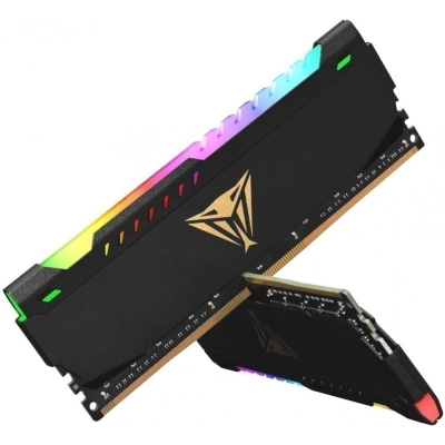 Оперативная память Patriot Memory DDR 4 DIMM 64Gb (32Gbx2) PC25600, 3200Mhz, CL18, PATRIOT Viper Steel RGB (PVSR464G320C8K) (retail)
