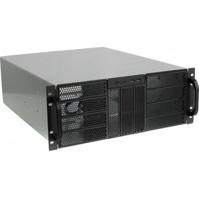 Корпус Procase RE411-D11H0-E-55 Корпус 4U server case,11x5.25+0HDD,черный,без блока питания,глубина 550мм,MB EATX 12x13