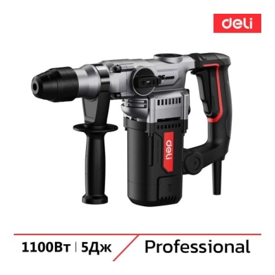 Перфоратор Deli DE-DC26-3E (1100Вт, SDS PLUS, 4750уд/​мин, 1450об/​мин, кейс)