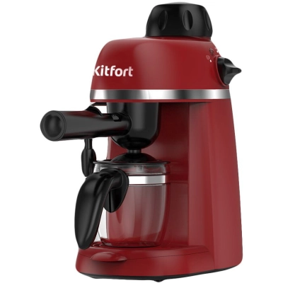 Кофеварка капельная Kitfort КТ-760-1 красный/​черный