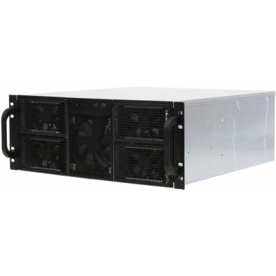 Корпус Procase RE411-D0H16-FE-65 4U, 0x5.25+16HDD, черный, без блока питания, глубина 650мм, MB EATX 12x13, панель вентиляторов 3*120x25 PWM
