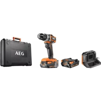 Дрель-шуруповерт AEG BSB18SBL2-202C (4935480058) 18В ударная (2 АКБ+Зу)