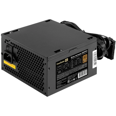 Блок питания Exegate 450PPH-OEM (EX298359RUS-OEM) 450W (ATX, APFC, КПД 88 пр(80 plus Bronze), 12cm fan, 24pin)