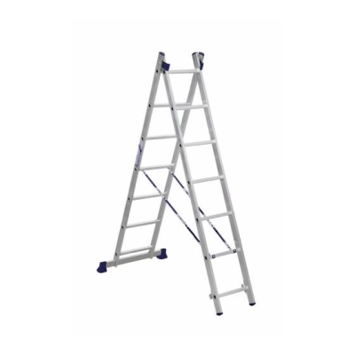 Лестница Alumet H2 5207 алюминиевая двухсекционная 2*7