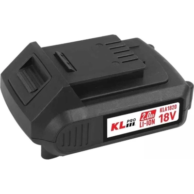 Аккумулятор KLPRO KLA1820 Li-ion 18В/2,0Ач, подходит для любого инструмента 18В