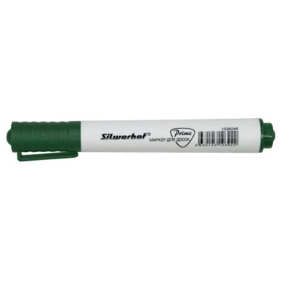 Маркер для досок Silwerhof Prime+ скошенный пиш. наконечник 2-5мм зеленый коробка