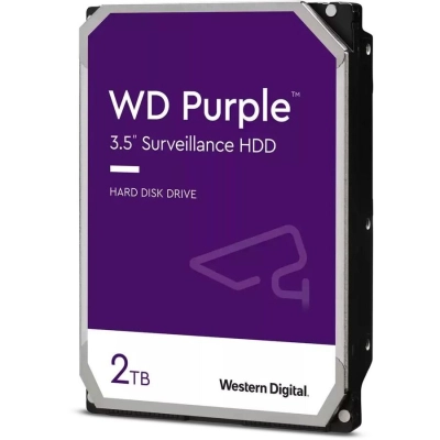 Жесткий диск WD Purple WD22PURZ Original SATA-III 2Tb Video Streaming (5400rpm) 256Mb 3.5