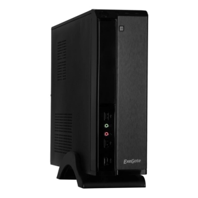 Корпус ExeGate MI-207 Black (EX268692RUS) miniITX/​mATX, без БП, 2xUSB, Audio