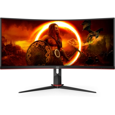 Монитор AOC CU34G2XP/BK Black-Red