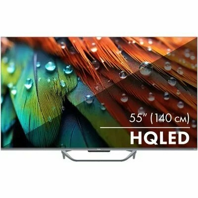 55 Телевизор Haier Smart TV S4 серебристый 3840x2160, 4K Ultra HD, 60 Гц, Wi-Fi, Smart TV, Android TV