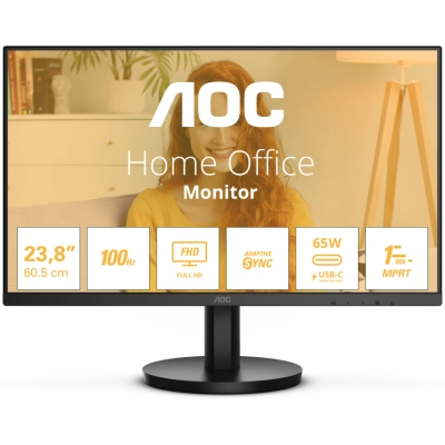 Монитор AOC 24B3CA2 черный 23.8 IPS LED 1ms 16:9 HDMI M/M матовая 250cd 178гр/178гр 1920x1080 100Hz DP FHD USB 3.4кг
