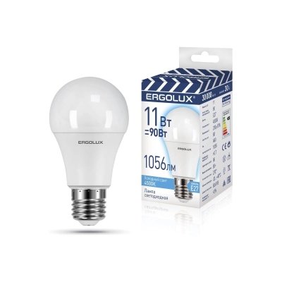 Лампочка Ergolux LED-A60-11W-E27-4K