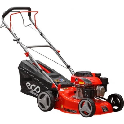 Газонокосилка бензиновая ECO LG-434 самоходная (3.5 л.с., шир. 42 см, самоходная, мульчир., стальн. корпус, травосборник 45 л)