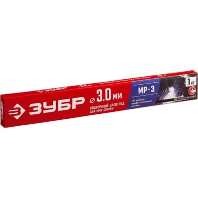 Электроды Зубр 40011-3.0 D3мм L350мм 1000гр