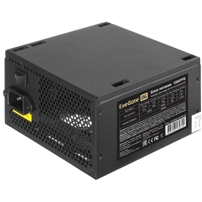 Блок питания ExeGate 1000PPE (EX292161RUS) 1000W (ATX, APFC, (80 Plus), 12cm fan