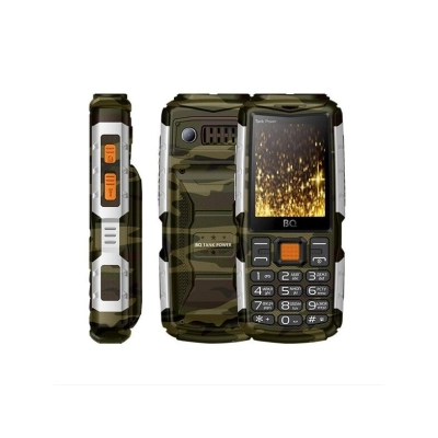 Мобильный телефон BQ 2430 Tank Power Camouflage+Silver