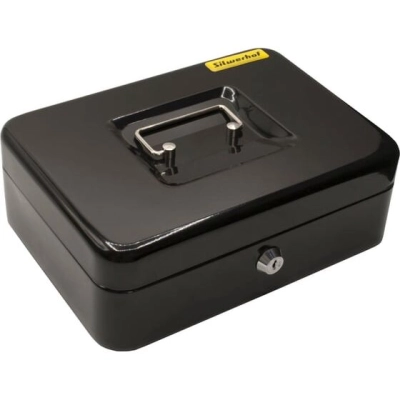 Ящик для денег Silwerhof 90x250x180 черный сталь 1.17кг