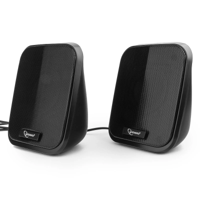 Gembird SPK-100, черный, 6 Вт, регулятор громкости, USB-питание