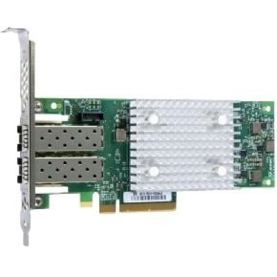 Контроллер Qlogic (QLE2692-SR-CK) 16Gb Dual Port FC HBA, PCIe Gen3 x8, SR LC multi-mode optic