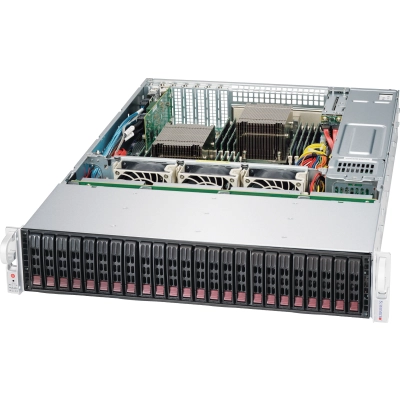Корпус Supermicro (CSE-216BE2C-R920LPB) 2U, 24 x 2.5 hot-swap SAS/SATA drive bay, optional 2 x 2.5 hot-swap drive bay, 1U 920W RPSU
