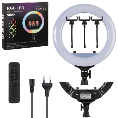Селфи кольцо - лампа RGB 36cm 14 RL-14 RGB (без сумки) (Black)
