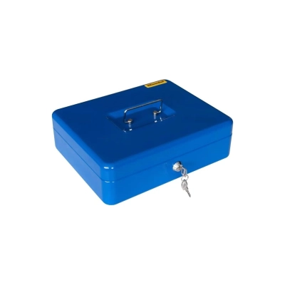 Ящик для денег Silwerhof 90x300x240 синий сталь 1.66кг