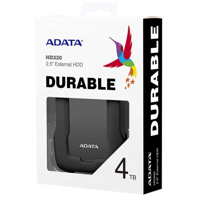 Внешний HDD 4TB A-DATA HD330 (AHD330-4TU31-CBK), 2,5, USB 3.1, черный