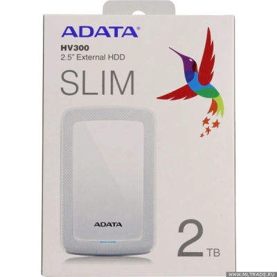 Внешний жесткий диск 2TB A-DATA HV300, 2,5 , USB 3.1, белый