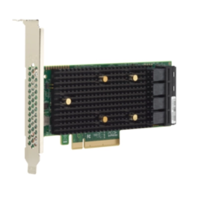 Контроллер LSI SAS 9400-16i SGL (05-50008-00) PCIe 3.1 x8 LP, Tri-Mode SAS/​SATA/​NVMe 12G HBA, 16port(4xint SFF8643), 3416 IOC