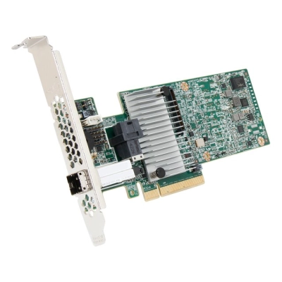 LSI MegaRAID SAS 9380-4I4E SGL (LSI00439 /​ 05-25190-02) PCIe 3.0 x8 LP, SAS/​SATA 12G, RAID 0,1,5,6,10,50,60, 8port(1*int SFF8643 + 1*ext SFF8644), Cac