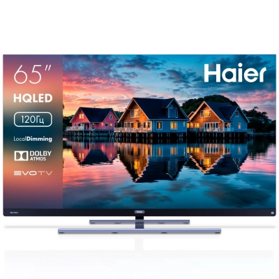 65 Телевизор Haier Smart TV S7 черный 3840x2160, 4K Ultra HD, 120 Гц, Wi-Fi, Smart TV, Android TV