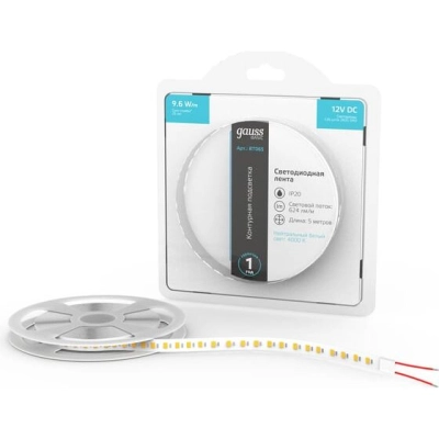 Светодиодная лента GAUSS Basic BT065 48Вт, 5м